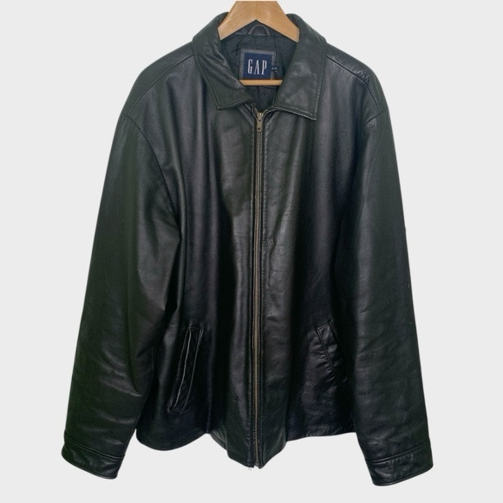 Vintage 90s GAP Downtown Leather Jacket - Picture 7 of 13
